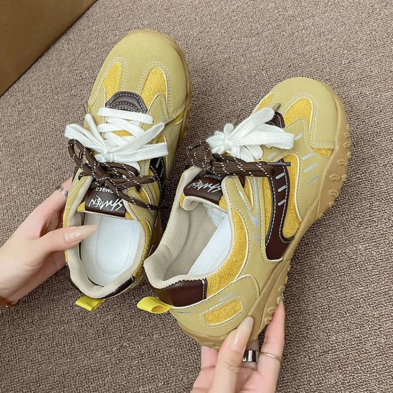 Women's Chunky Sneakers – Light Color Match Casual Shoes Chunky Sneakers Axl
