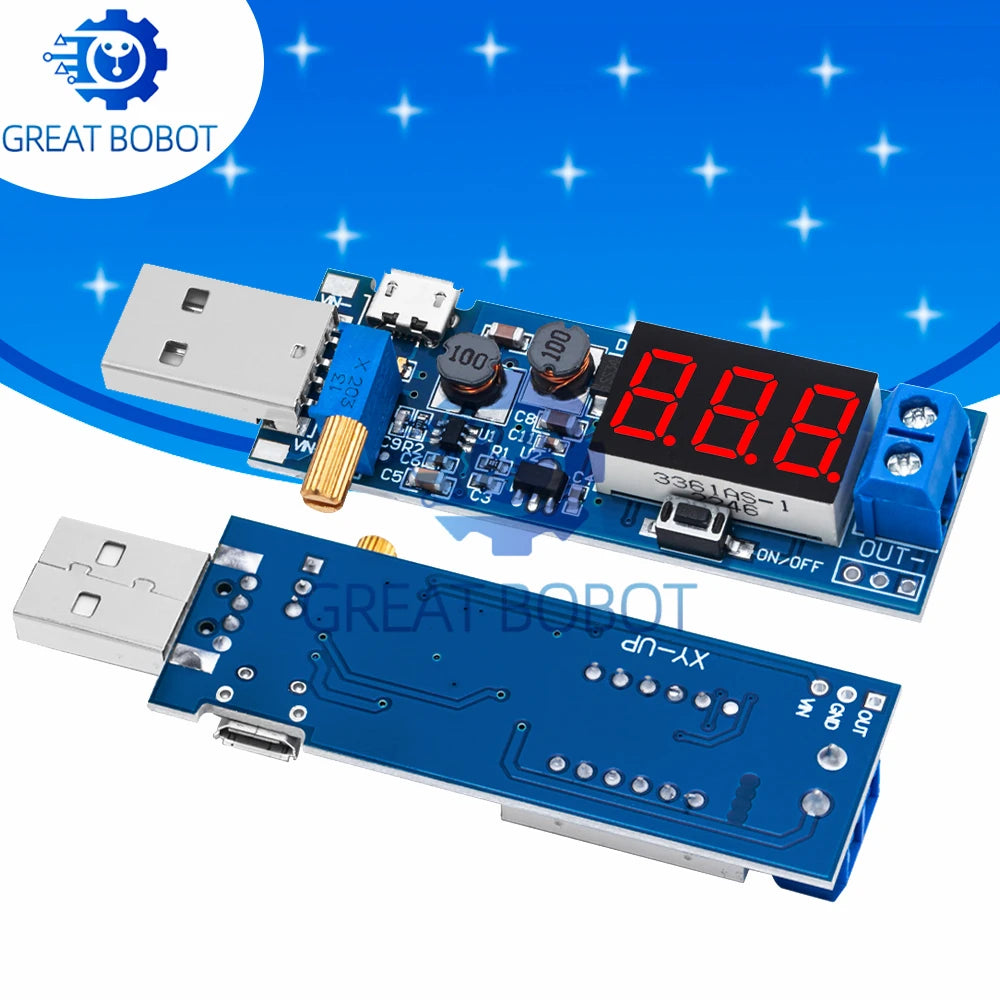 DC-DC Power Supply Module – USB Step Up/Down 1.2V–24V Voltage Regulator Module Axl Default Title