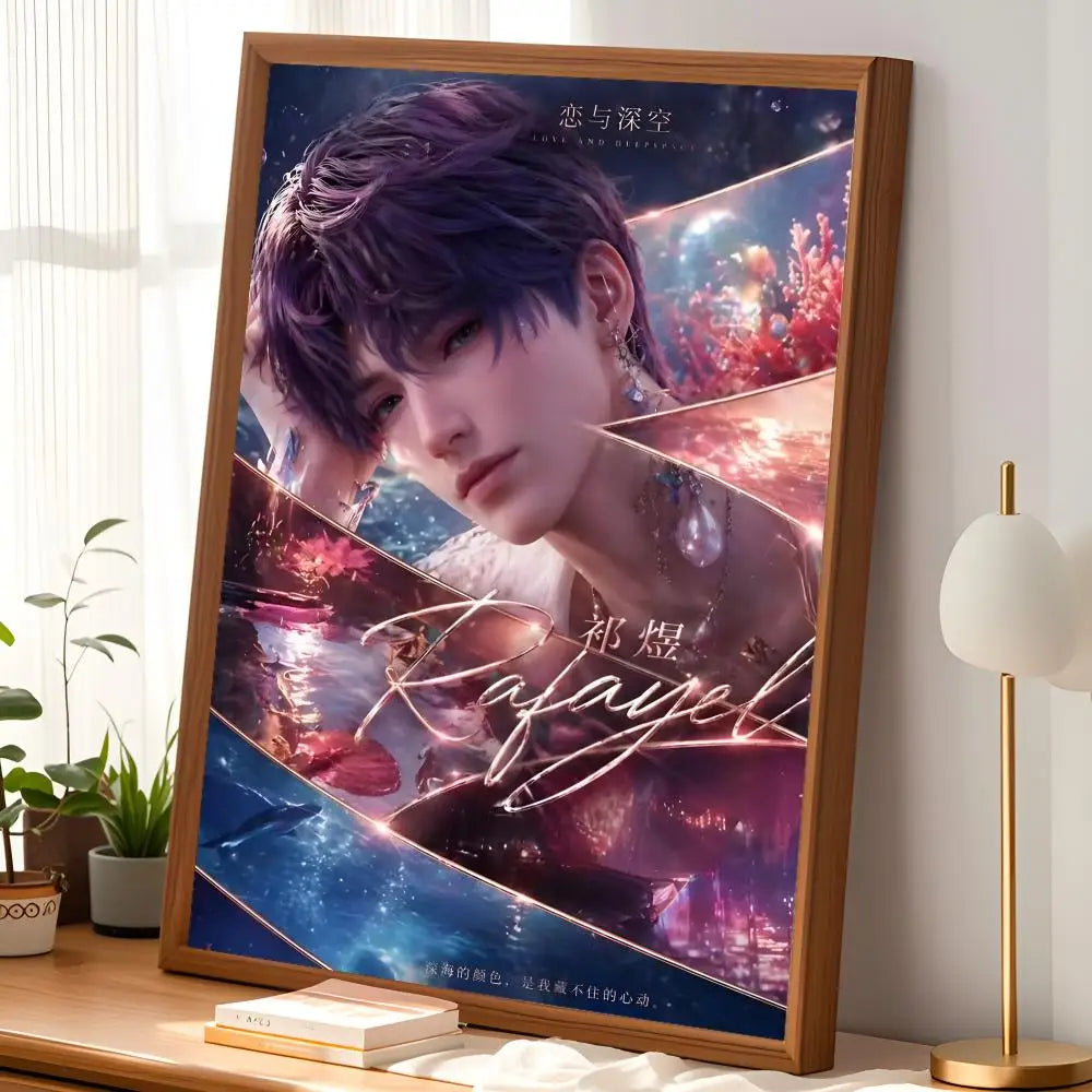 Love & Deepspace HD PVC Wall Poster – Self-Stick Waterproof Wall Art Poster Axl