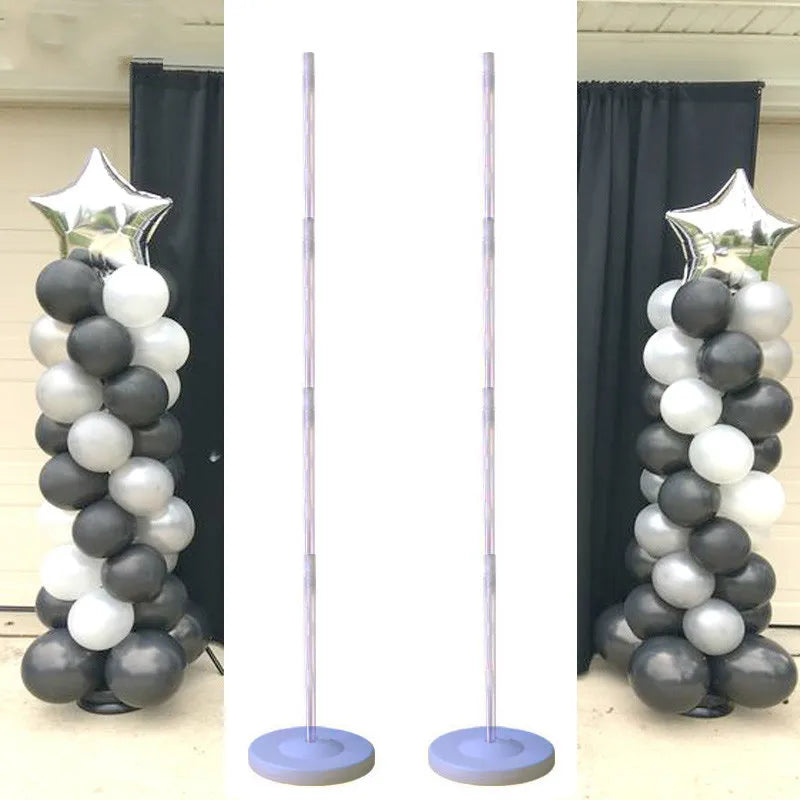 130cm Clear Balloon Column Stand | Party Arch Holder Balloon Column Stand Axl