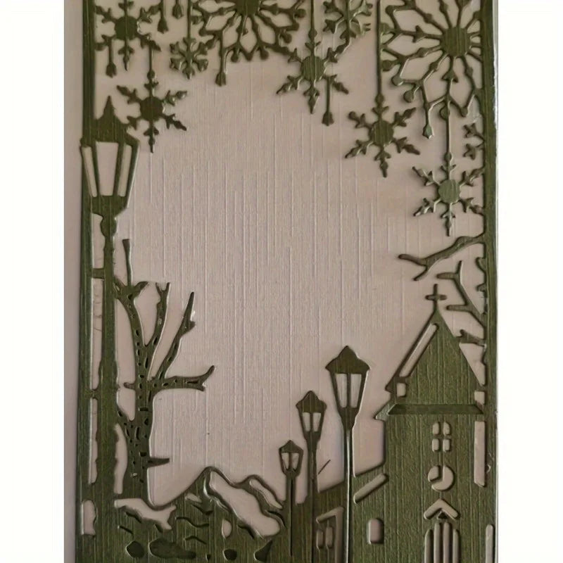Snowy Village Metal Die Cut – Card Embossing & Scrapbooking Metal Die Cut Axl
