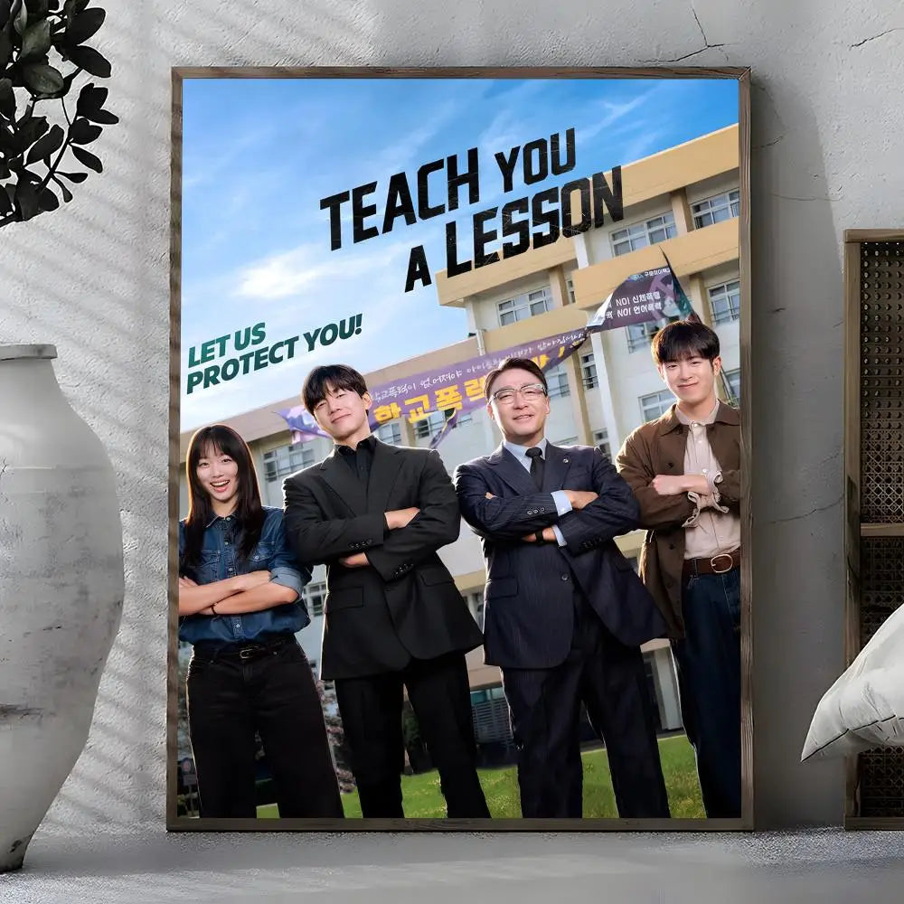 Webtoon Get Schooled Poster – Self-Adhesive Waterproof Wall Sticker Wall Art Poster Axl White12 50X70cmNoframe