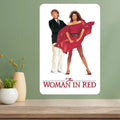 Woman in Red Classic Movie Metal Poster Sign – Vintage Wall Décor Metal Wall Sign Axl aluminum sign aluminum 14x20cm