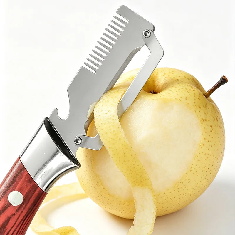 3-in-1 Stainless Steel Vegetable Peeler, Slicer & Bottle Opener Vegetable Peeler Axl