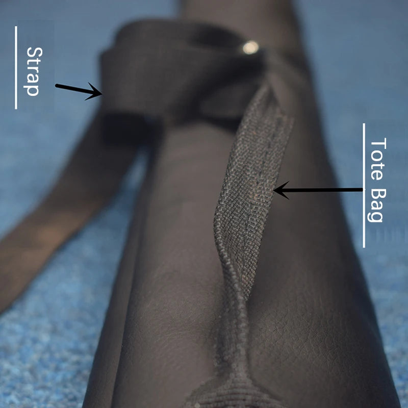 Foldable Pool Cue Bag – Leather Billiard Stick Carry Case Billiard Cue Bag Axl