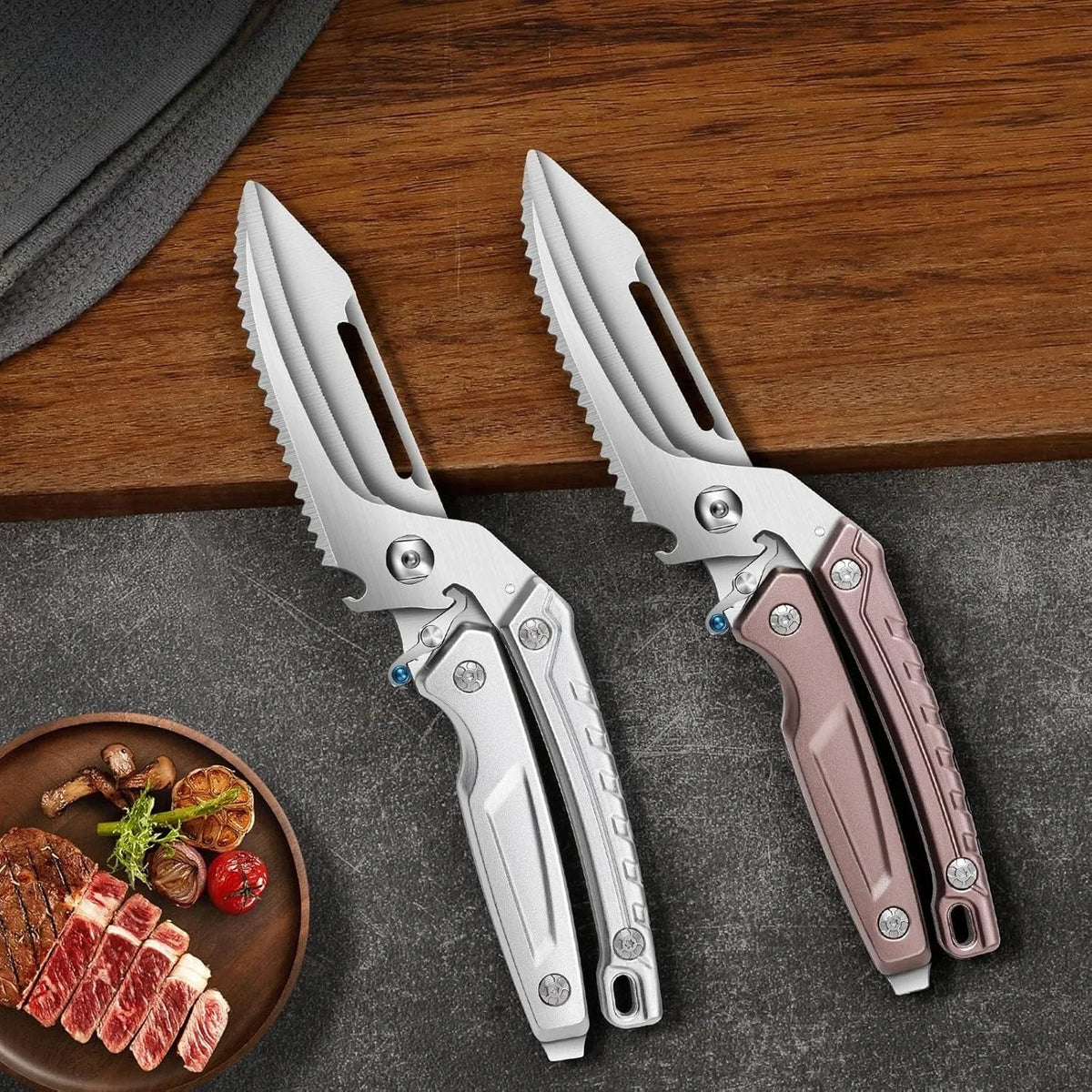 Heavy Duty Stainless Steel Kitchen Shears | Poultry Scissors Kitchen Shears Axl