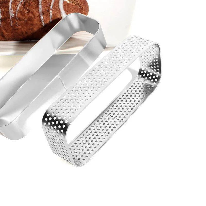 304 Stainless Steel Rectangle Tart Ring & Mousse Cake Mold Cake Ring Mold Axl