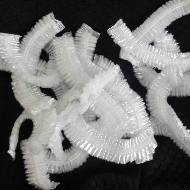 100-Pack Disposable Shower Caps – Waterproof Elastic Bathing Caps Disposable Shower Caps Axl