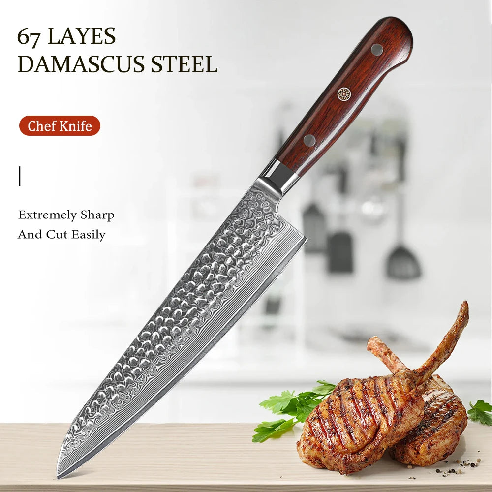 Professional Chef Knife – Non-Slip Handle Stainless Steel 21cm Kitchen Chef Knife Axl