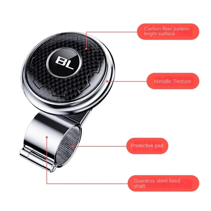 Steering Wheel Spinner Knob – Universal Car Booster Ball Steering Wheel Spinner Axl