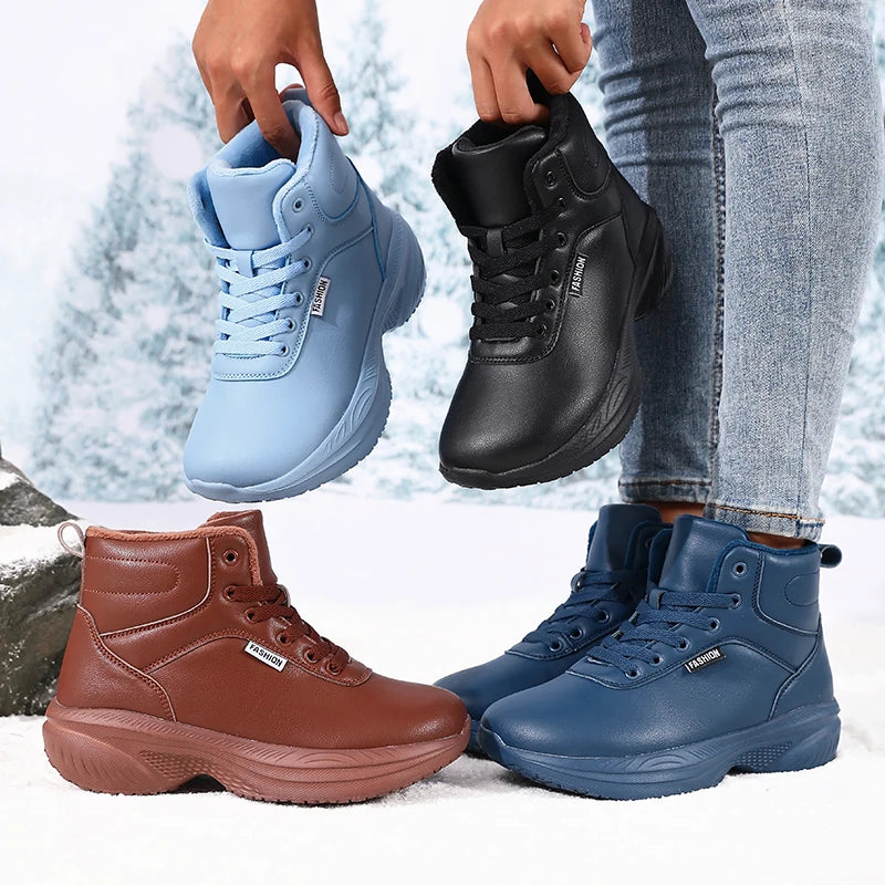 Women's Wide Toe Box Winter Ankle Boots – Warm & Non-Slip Women's Ankle Boots Axl