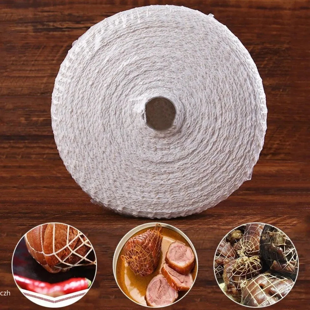 3M Cotton Meat Net – Sausage, Ham & Roast Cooking Net Roll Meat Cooking Net Axl
