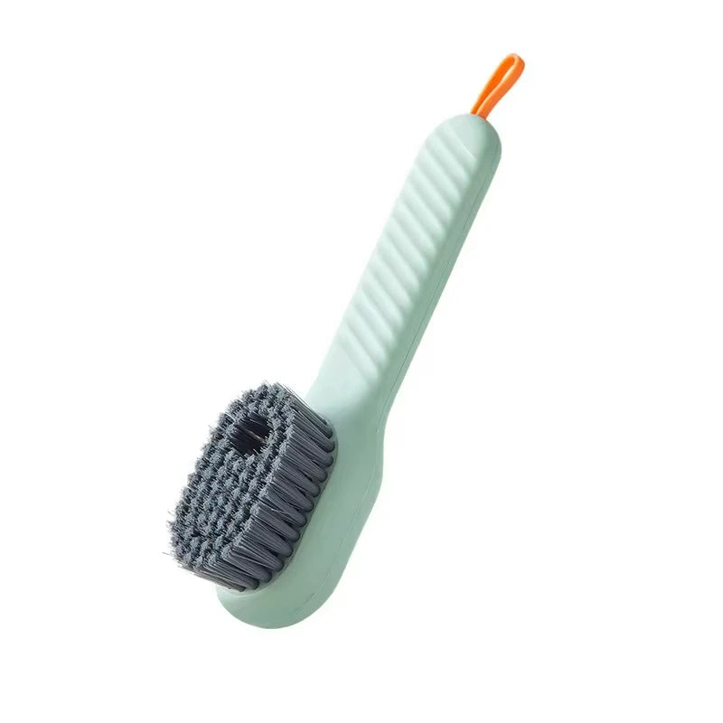 Automatic Liquid Dispensing Shoe & Clothes Cleaning Brush Shoe Cleaning Brush Axl green