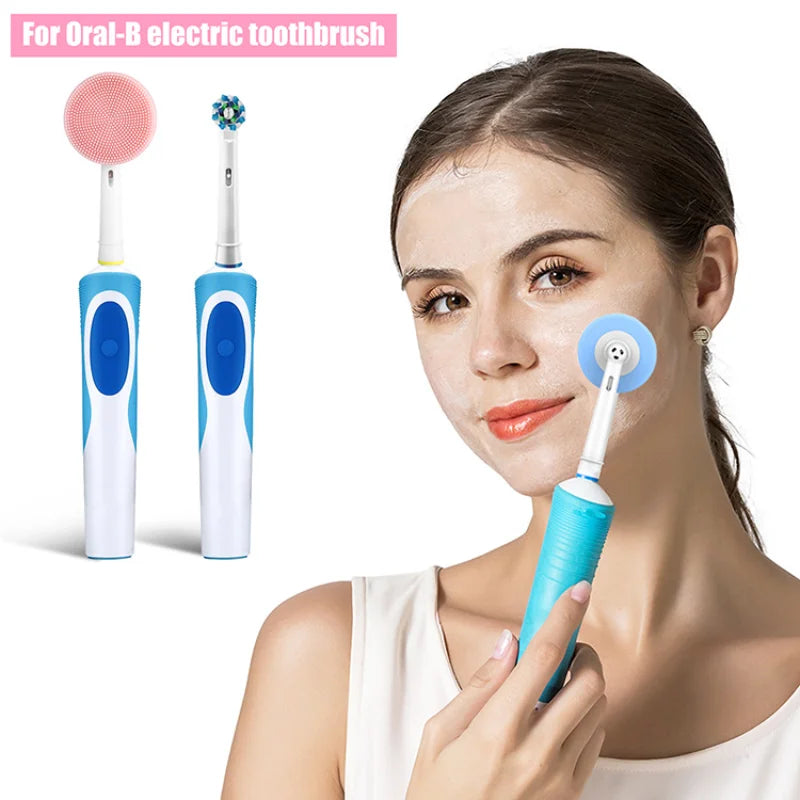 Silicone Facial Cleansing Brush Head for Oral-B Electric Handles Facial Cleansing Brush Axl