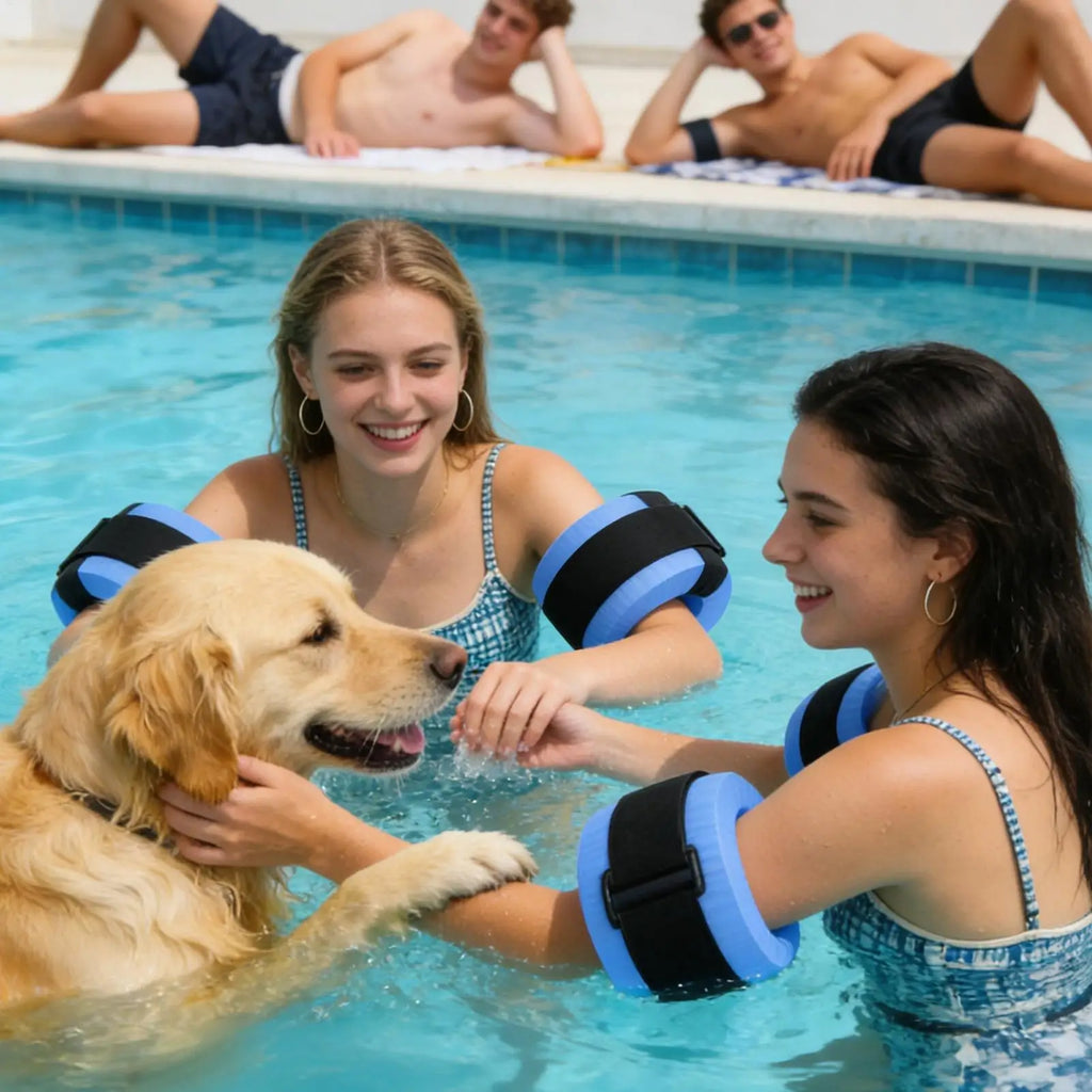 Foam Aquatic Cuffs – Water Aerobics Float Ring for Ankle & Arm Aquatic Fitness Cuffs Axl