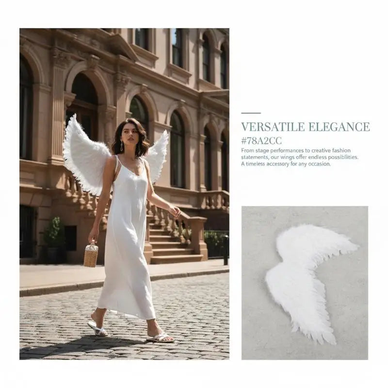 Kids White Angel Feather Wings – Costume & Carnival Party Costume Feather Wings Axl