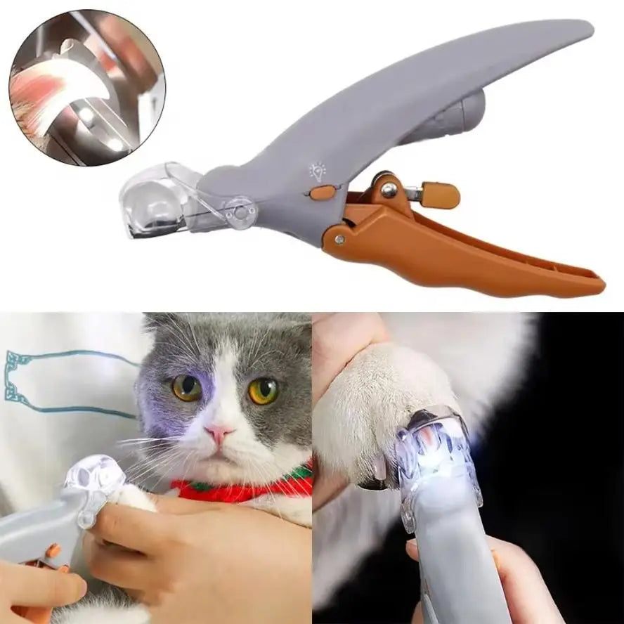 LED Pet Nail Clipper with Light & 5x Magnifier | Dogs & Cats Pet Nail Clipper Axl