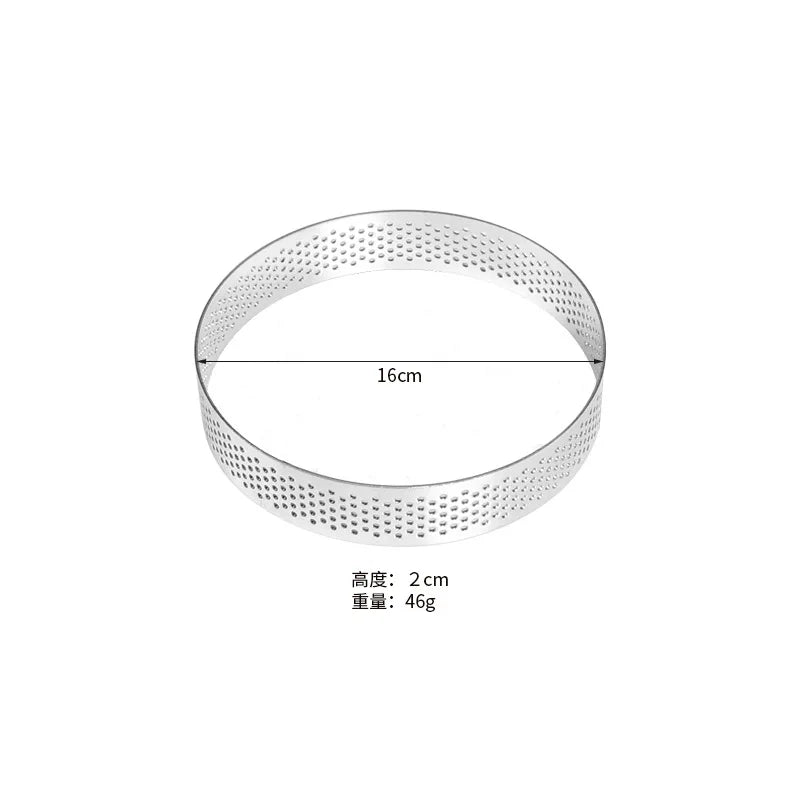 Stainless Steel Tart Ring & Mousse Cake Mold | Baking Tool Cake Mold Ring Axl 16cm