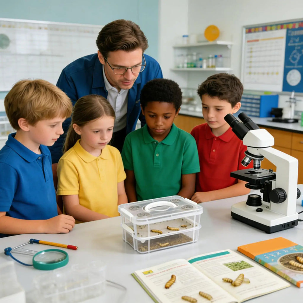 Transparent Mealworm Breeding Kit – Stackable Farm Box Insect Breeding Kit Axl