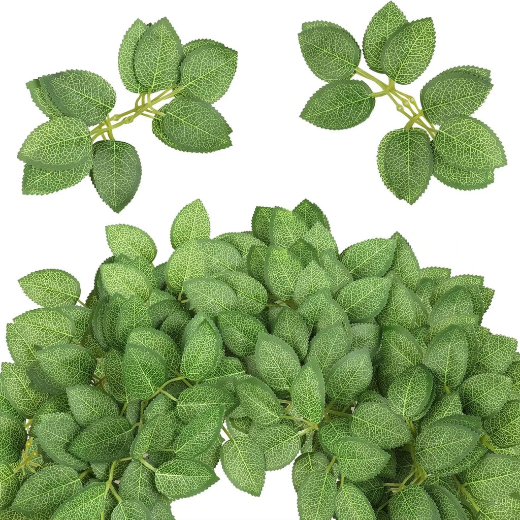 Artificial Silk Rose Leaves for Wedding, DIY & Home Decor Artificial Silk Leaves Axl