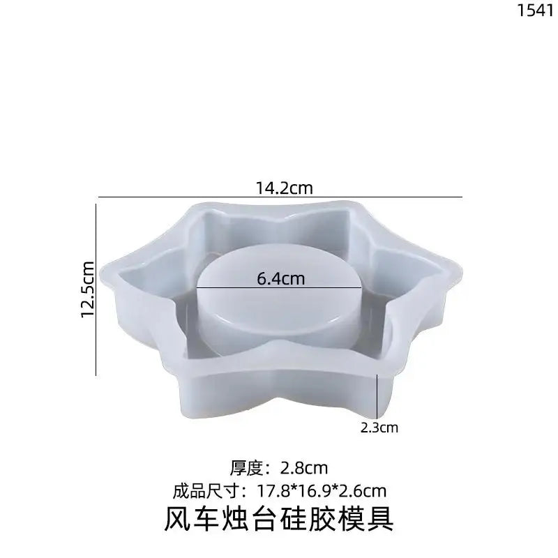 Silicone Mold for Epoxy Casting – Candle Holder & Jewelry Tray Silicone Casting Mold Axl army green