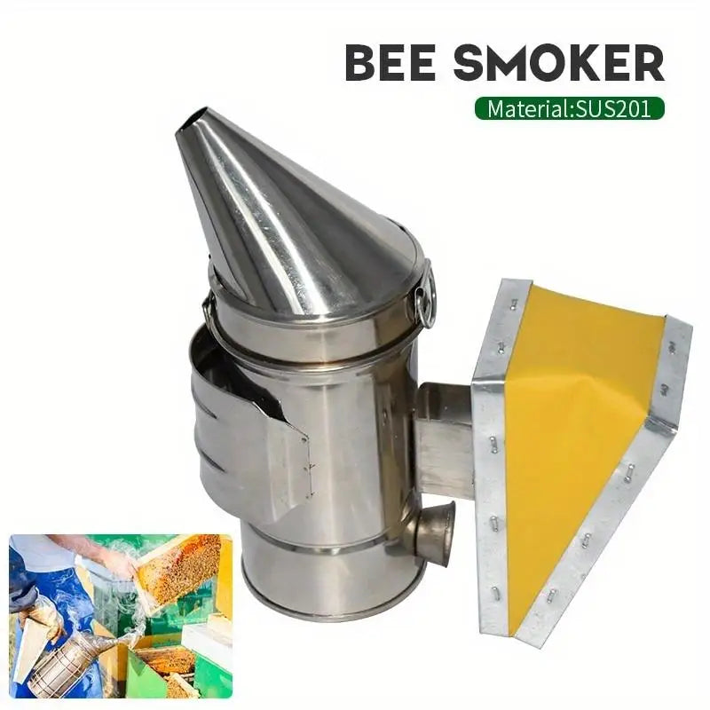 Stainless Steel Beekeeping Smoker with Hanging Hook Beekeeping Smoker Axl