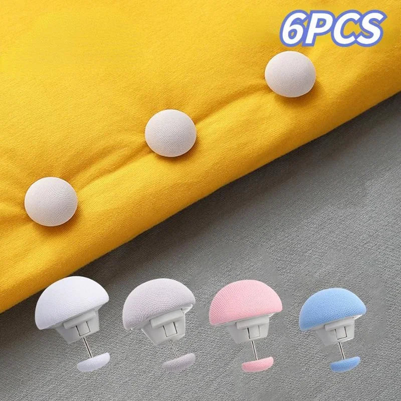 6-Pack Anti-Slip Quilt & Bed Sheet Clips | Duvet Fastener Set Bedding Fastener Clips Axl