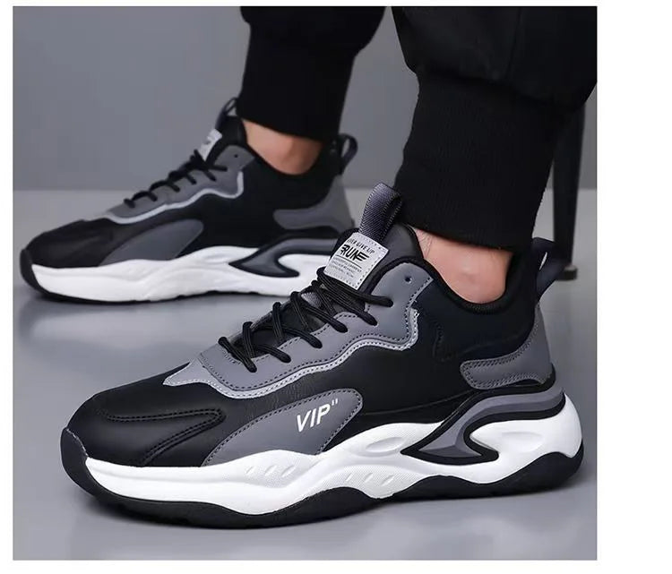 Men's Wear-Resistant Lace-Up Casual Sneakers | Anti-Slip Men's Casual Sneakers Axl