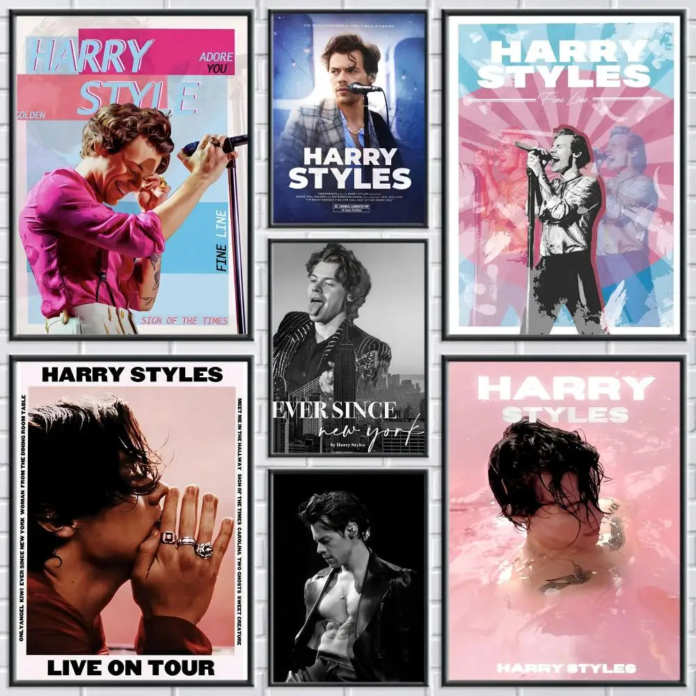 Harry Styles Canvas Wall Art Poster – Unframed Home Décor Canvas Wall Art Axl