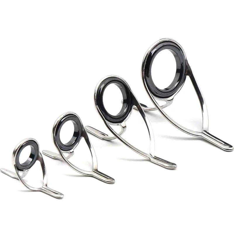 4-Pc Stainless Steel Fishing Rod Guide Ring Repair Kit Rod Repair Kit Axl
