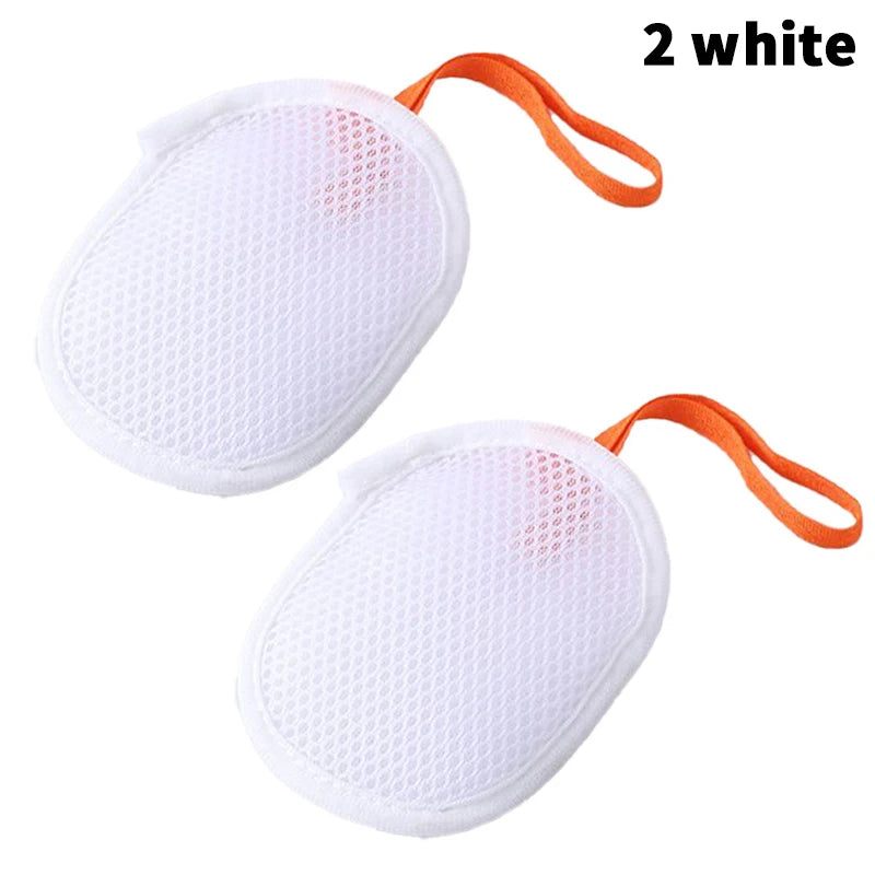 2-Pack Bath Foaming Mesh Soap Bag & Body Exfoliating Scrubber Bath Exfoliating Scrubber Axl A