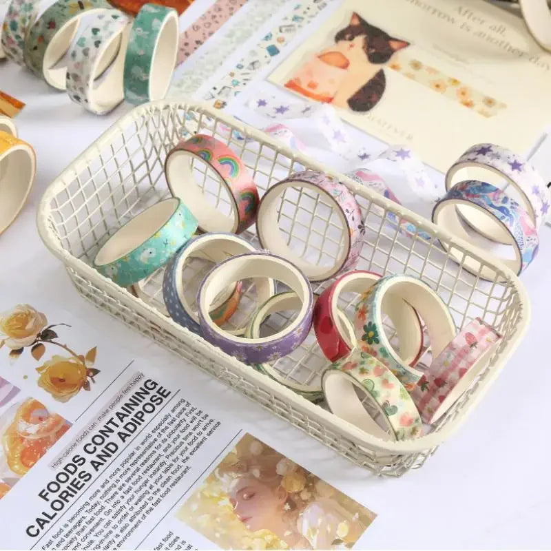 5-Pack Cherry Star Washi Tape – Cute Cartoon Decorative Tape Decorative Washi Tape Axl