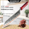Grandsharp 8" Kiritsuke Knife – 55-Layer Damascus Steel Chef Knife Damascus Chef Knife Axl 8 inch