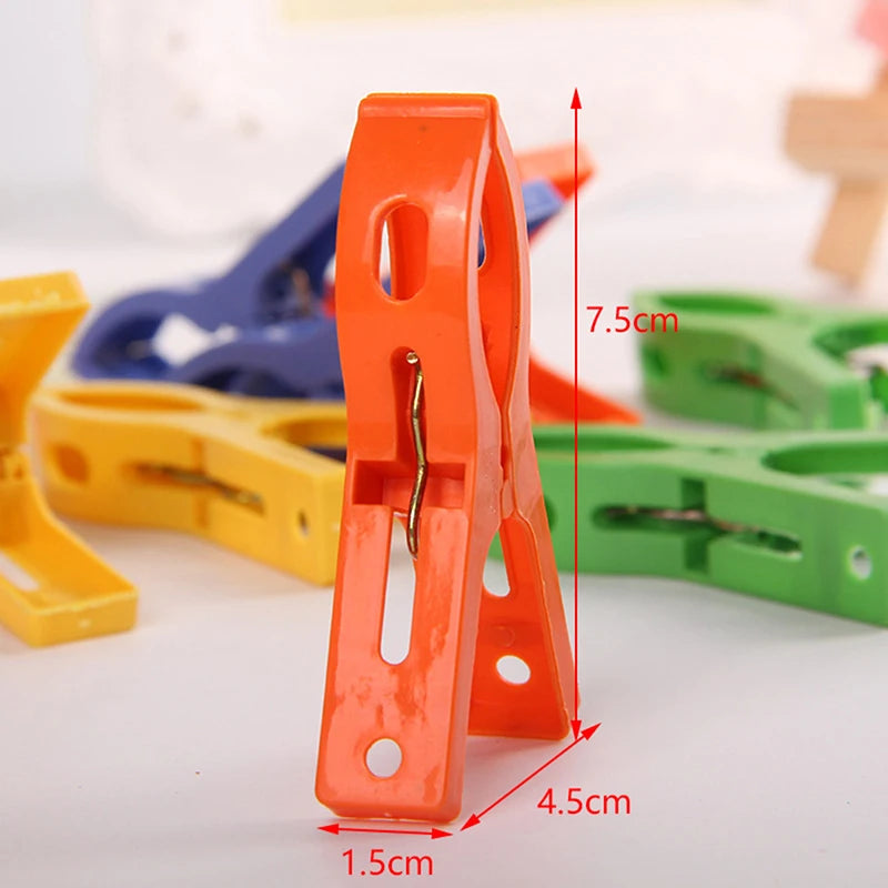 8-Pack Large Windproof Clothespins – Heavy-Duty Spring Clamps Clothespins Clamp Set Axl