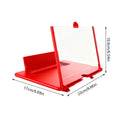 3D HD Phone Screen Magnifier – Desktop Amplifier Stand Phone Screen Magnifier Axl Red