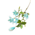 Artificial Magnolia Flower Branch – 5 Heads Real Touch Stem Artificial Flower Branch Axl SKY BLUE
