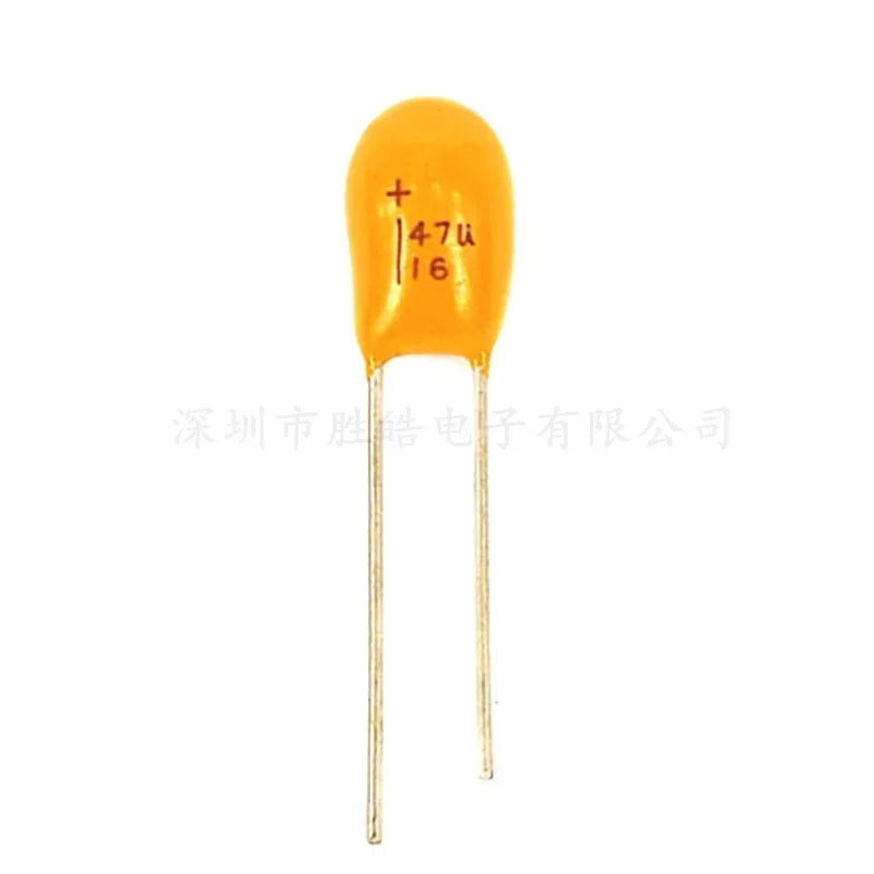 10PCS 16V 47uF DIP Tantalum Capacitors – Through Hole | NioCen Tantalum Capacitor Axl 10PCS