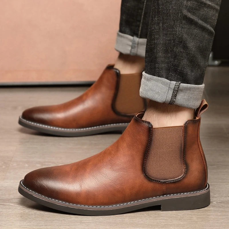 Men's Chelsea Boots – British Style Slip-On Ankle Boots Men's Chelsea Boots Axl