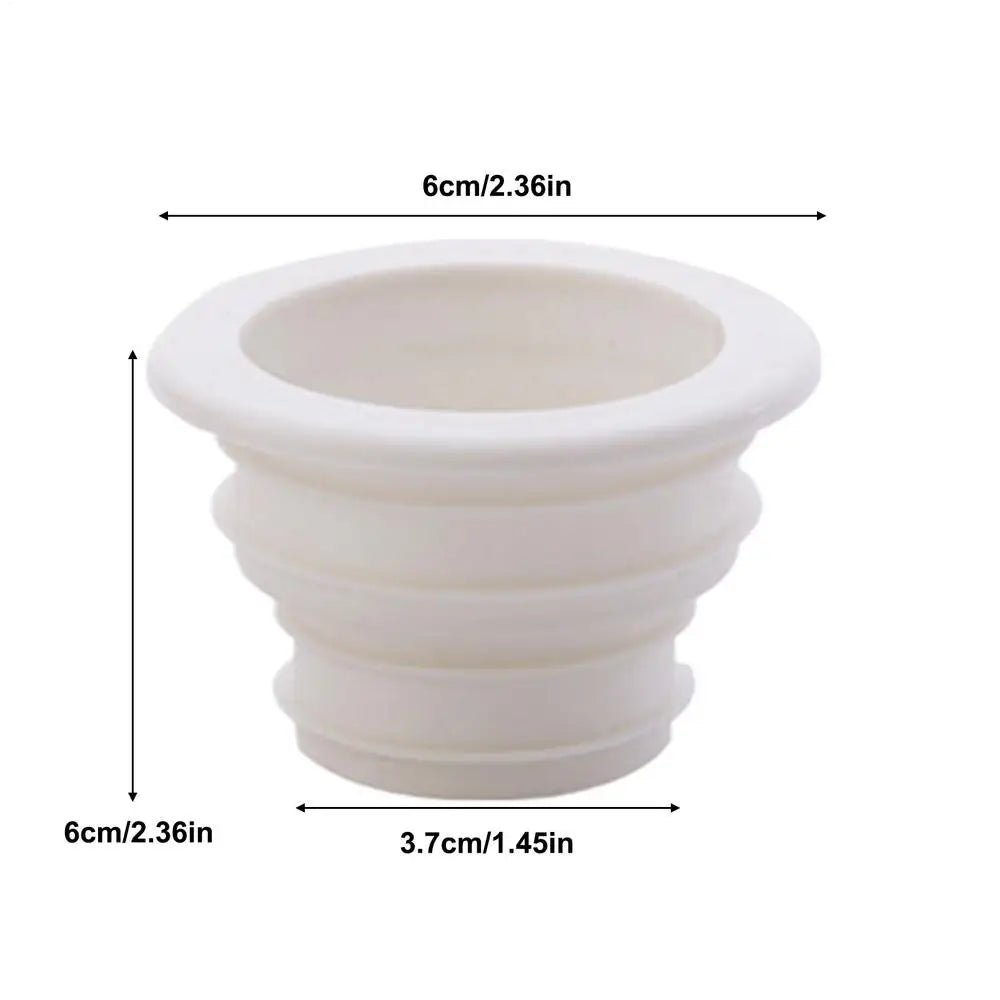 Silicone Drain Pipe Seal Ring – Odor-Blocking Floor Drain Cover Drain Pipe Seal Axl White