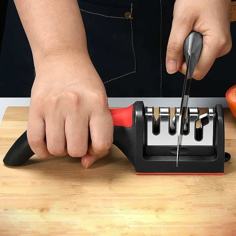 PLYS Electric & Manual Knife Sharpener – Ceramic & Steel Knife Sharpener Axl 1pcs A M