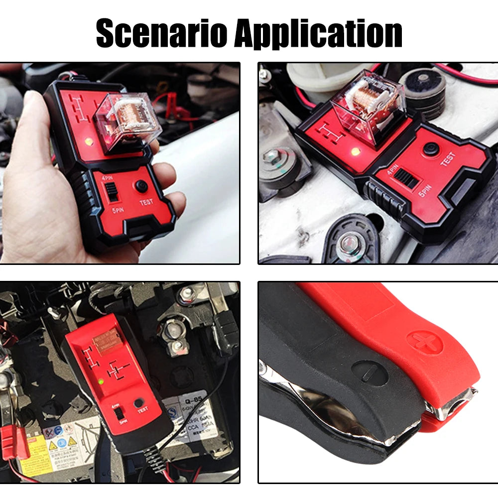 Universal 12V Automotive Relay Tester – LED Pass/Fail Indicator Automotive Relay Tester Axl