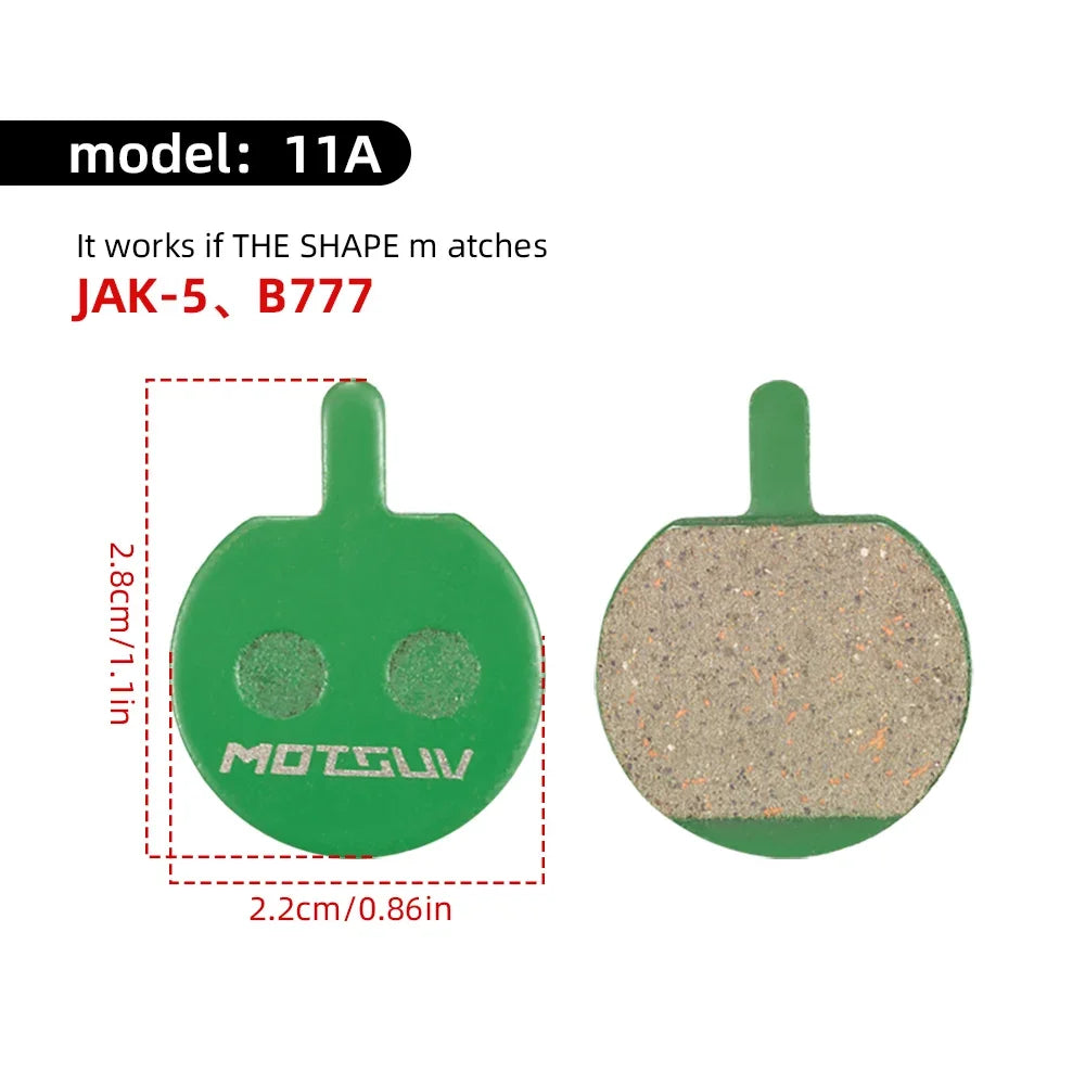 Ceramic Hydraulic Disc Brake Pads – Road, MTB & E-Scooter Disc Brake Pads Axl 11A