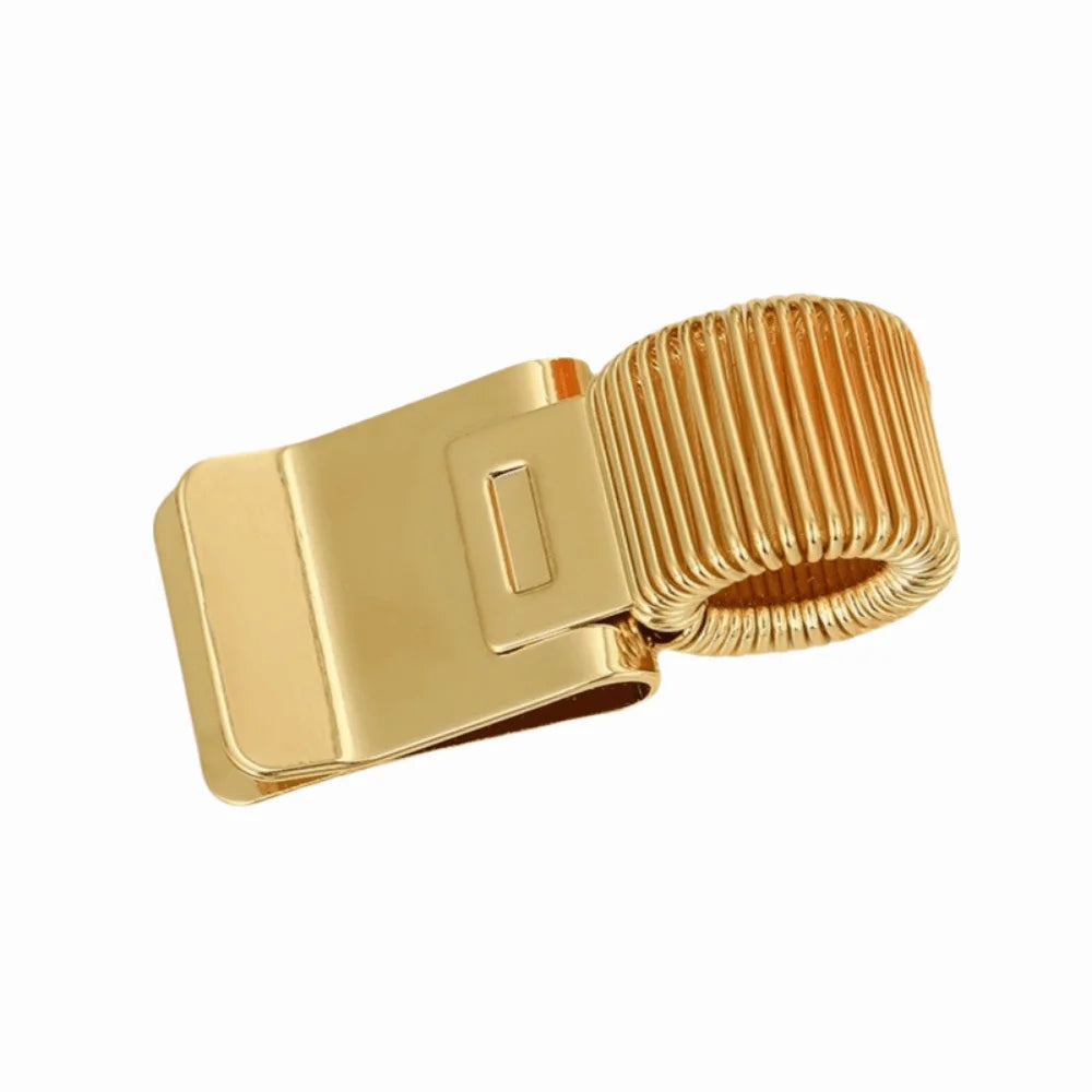 Retro Metal Spring Pen Clip – Notebook Pen Holder Pen Clip Holder Axl Gold