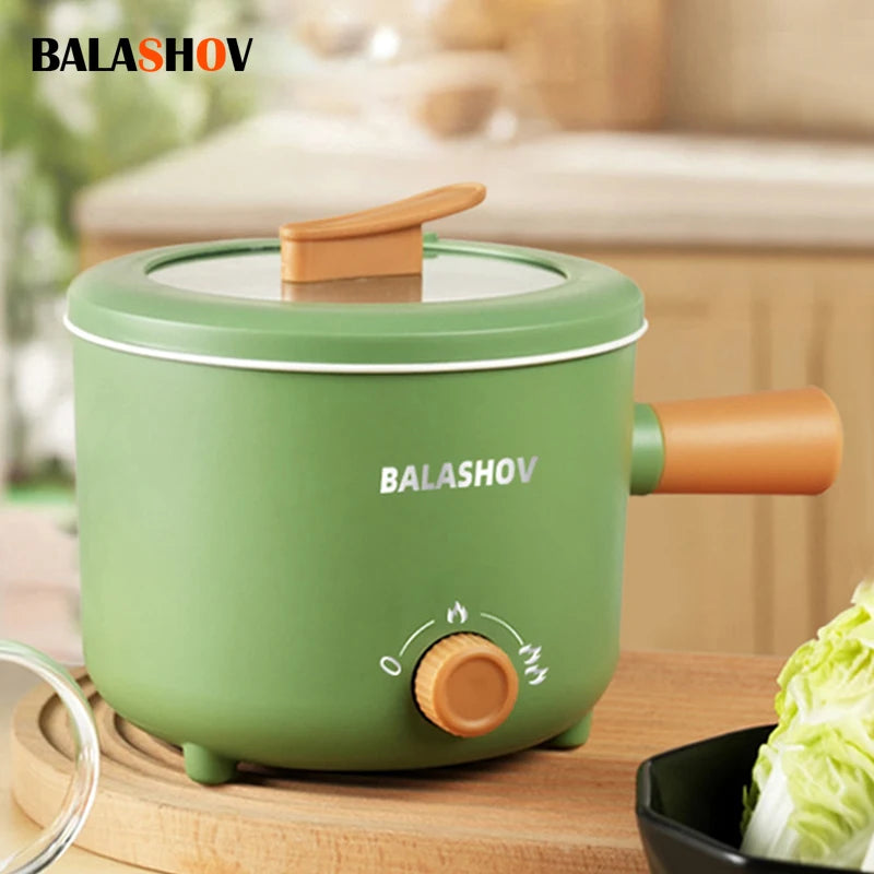 BALASHOV Mini Electric Hot Pot – Non-Stick Multifunction Cooker Mini Electric Cooker Axl