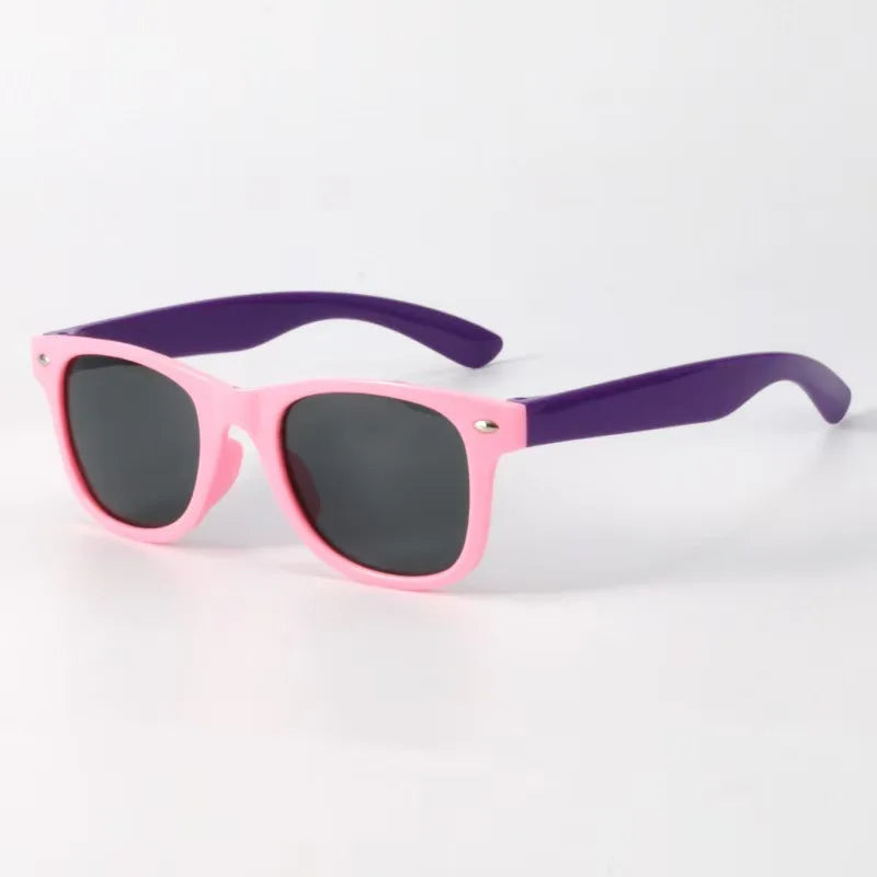 Square UV400 Sunglasses – Unisex Trendy Festival Shades Fashion Sunglasses Axl pink-purple