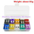 100-Piece Car Blade Fuse Kit 15A–35A with Storage Box | ATC/ATO Automotive Fuse Kit Axl 1 Kit(100PCS)