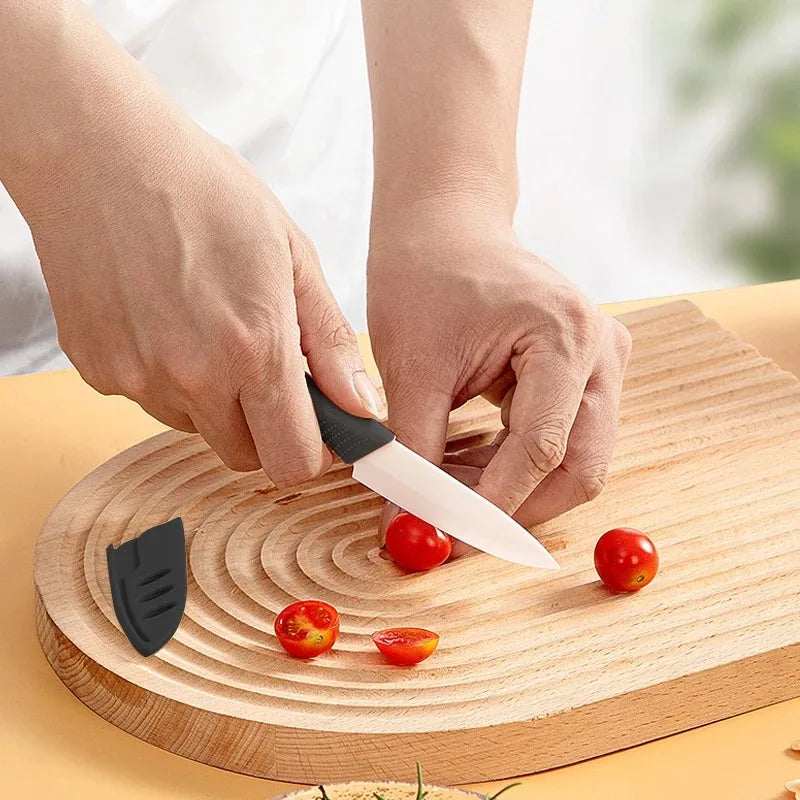 3/4/5 Inch Ceramic Paring Knife with Cover – Rust-Resistant Ceramic Paring Knife Axl