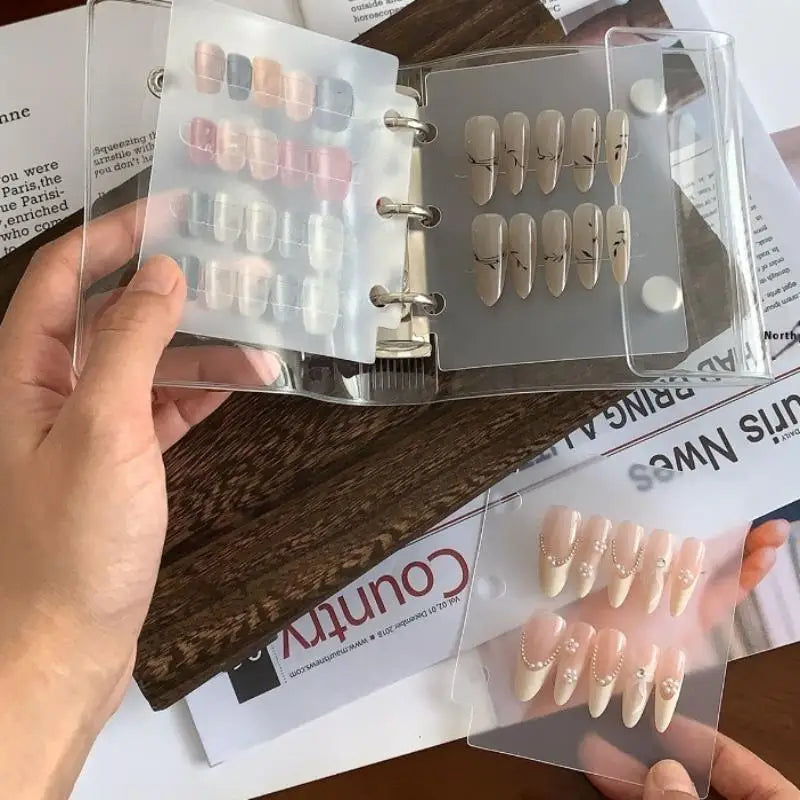 Fake Nail Storage Book – Display Board & DIY Album Organizer Nail Art Organizer Axl