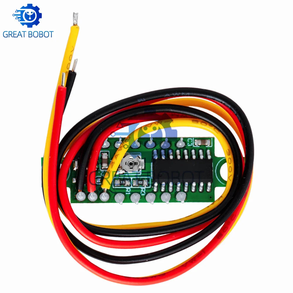 Mini DC Digital Voltmeter – 0.28" LED Panel Meter 4.5V–100V Digital Panel Meter Axl