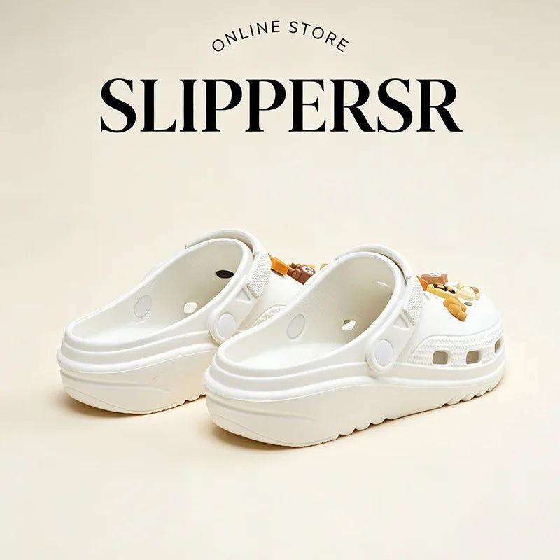 Women's Cartoon EVA Clogs – Thick-Sole Non-Slip Beach Sandals Women's EVA Clogs Axl